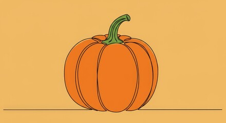 Illustration Orange Pumpkin Autumn Fall Vegetable Food Halloween