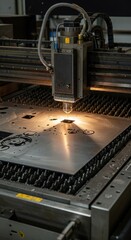 Industrial Laser Cutting Machine Steel Metal Precision Technology Equipment
