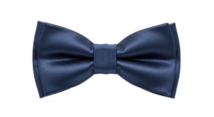 Isolated Blue Bow Tie Accessory Formal Wear Necktie Fashionable