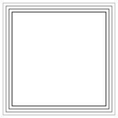  Square gradient frame blended line effect. Decoration for technology