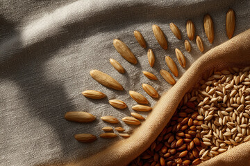 beautiful pattern of cereal and grain