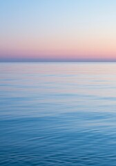 Fototapeta premium Realistic Seascape Sunset Sky Water Ocean Calm Background Travel Coast