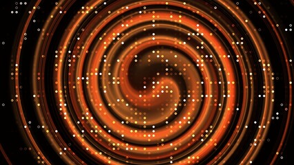 Hi tech black and orange background backdrop illustration blur swirl pattern for copy space, technology, digital website