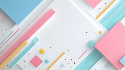 A minimalist white background with soft abstract geometric shapes creates a clean and modern design suitable for professional business use. Aesthetics combined with smooth gradients and precise lines