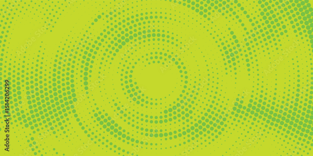Poster dots halftone yellow green color pattern gradient texture background modern dotted