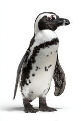Standing Penguin: A striking penguin stands proudly, showcasing its distinctive markings and charm, capturing its unique personality and grace. 