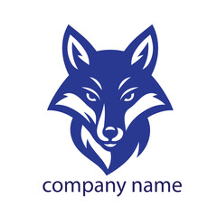 Fototapeta premium A sleek and modern fox logo symbolizing agility, intelligence, and creativity