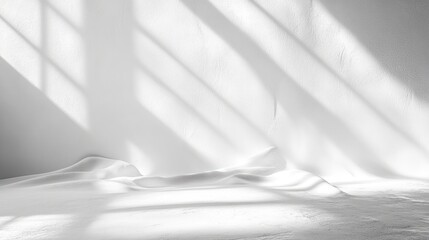 Monochromatic Light and Shadow on Draped Fabric