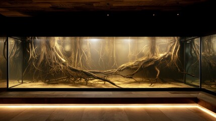 Beautiful underwater aquarium landscape