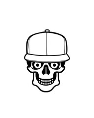 vector illustration of a icon skeleton 
