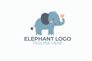 Obraz premium baby elephant vector