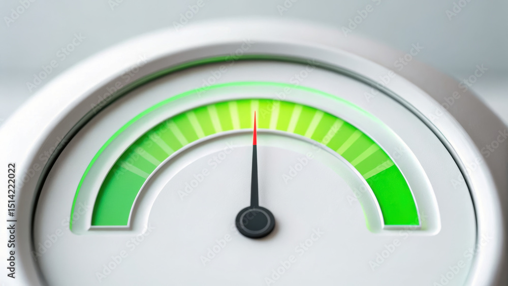 Poster ai technology powers customer service with startup rf innovation shown by gauge indicating balanced 