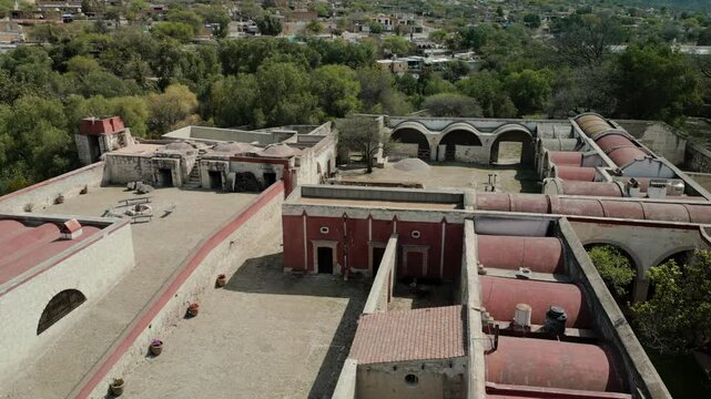 Vuelo sobre  la ex hacienda de Carranco, en el municipio de  Villa de reyes, San Luis Potos&iacute;, M&eacute;xico