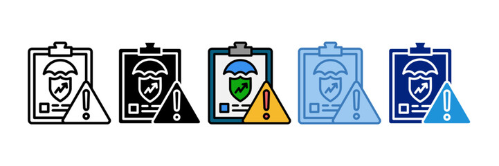 Risk Assessment Icon Element For Design