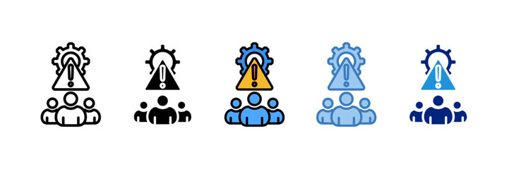 Crisis Management Team Icon Element For Design