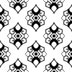 pattern batik flower damask ethnic boho ikat texture tribal geometric background