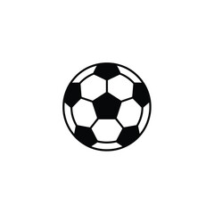 Soccer Ball Icon with Hexagons and Pentagons on a Transparent Background