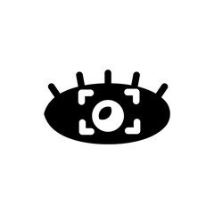 AI Pupil Eye Recognition Icon