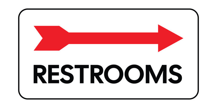 Download Restrooms Sign High-Quality Stock Image