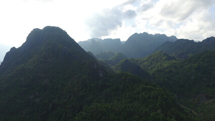 mountain at vangvieng