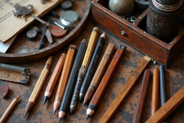 Vintage Drawing Accessories Bundle