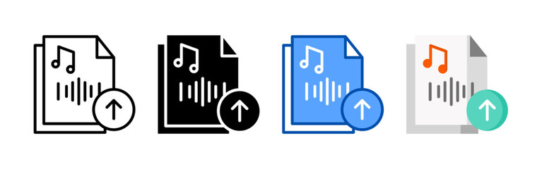 Sound icon set bundle. Multi style icon collection perfect for websites, apps, and presentations. Simple vector icon collection