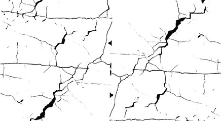 Fototapeta premium Rough, scratch, splatter grunge pattern design brush strokes. Overlay texture. Faded black-white dyed paper texture. Sketch grunge design. 