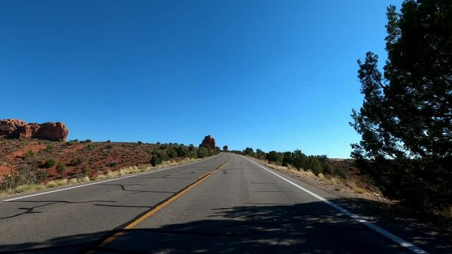 Utah Driving 1998 Arches Moab Red Rock Desert