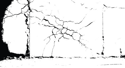 Fototapeta premium Rough, scratch, splatter grunge pattern design brush strokes. Overlay texture. Faded black-white dyed paper texture. Sketch grunge design. 