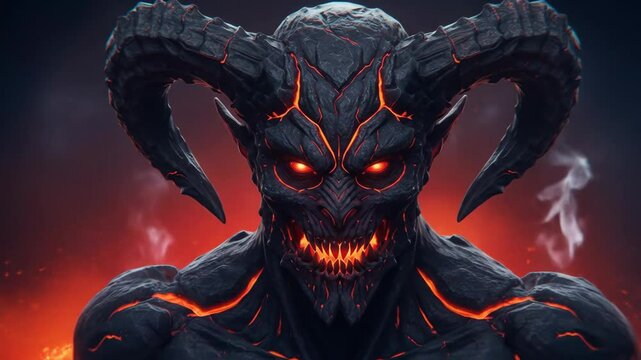 Digital illustration dark creature