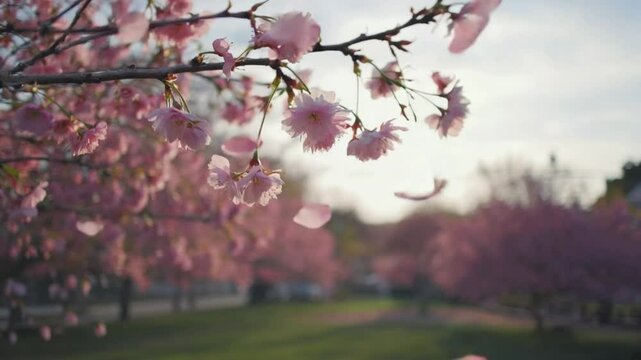 Sakura Blossom Tree in Soft Focus &ndash; Romantic Spring Scene