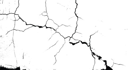 Grunge black and white seamless pattern. Monochrome abstract texture. Background of cracks, scuffs, chips, stains, ink spots, lines. Dark design background surface. 