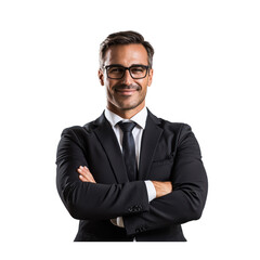 Real Estate Broker isolated on transparency background