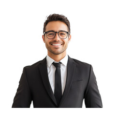 Real Estate Broker isolated on transparency background