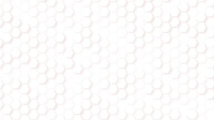 Honeycomb shape geometric background white grid abstract ornament. Abstract geometric graphic white and black hexagon pattern background
 
