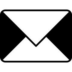 Email mixed glyph icon. Simple vector icon design in glyph style. Editable vector format