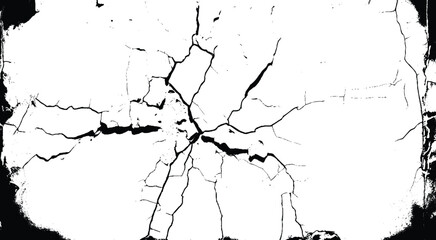 Rough, scratch, splatter grunge pattern design brush strokes. Overlay texture. Faded black-white dyed paper texture. Sketch grunge design. Use for poster, cover, banner, mock-up, stickers layout.