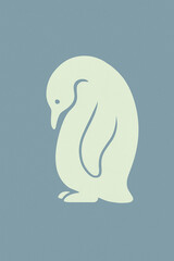 Minimalist Penguin Illustration