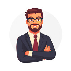 Training and Development Manager isolated on transparency background