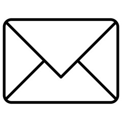 Email outline icon. Simple vector icon design in outline style. Editable vector format