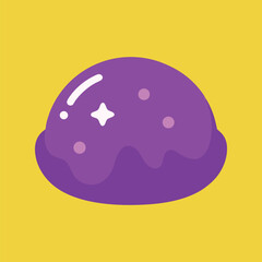 Purple Jelly Filled Candy with Dripping Center