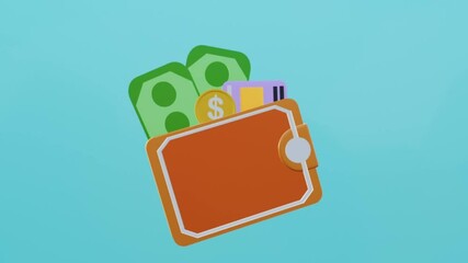 Digital wallet payment icon. Online or trading wallet, secure banking, e-commerce, investment. Online money transaction application wallet. - Powered by Adobe