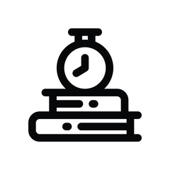 homework line icon. Clean and minimalist vector icon for websites, mobile apps, presentations, and logos. Fully scalable and customizable for any project.