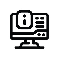 information line icon. Clean and minimalist vector icon for websites, mobile apps, presentations, and logos. Fully scalable and customizable for any project.