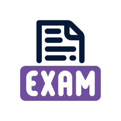 exam duotone icon. Sleek and modern vector icon for websites, mobile apps, marketing materials, and corporate design. Fully scalable and ready to use.