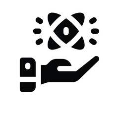 science glyph icon. Strong and solid vector icon for websites, mobile interfaces, presentations, and visual branding. High quality and easy to edit.