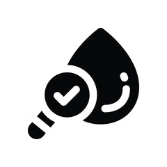 water glyph icon. Strong and solid vector icon for websites, mobile interfaces, presentations, and visual branding. High quality and easy to edit.