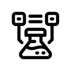 experiment line icon. Clean and minimalist vector icon for websites, mobile apps, presentations, and logos. Fully scalable and customizable for any project.