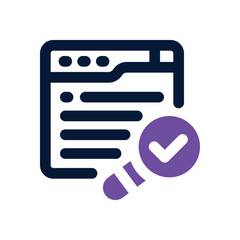 website duotone icon. Sleek and modern vector icon for websites, mobile apps, marketing materials, and corporate design. Fully scalable and ready to use.