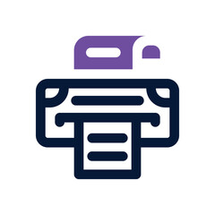 Obraz premium printer duotone icon. Sleek and modern vector icon for websites, mobile apps, marketing materials, and corporate design. Fully scalable and ready to use.
